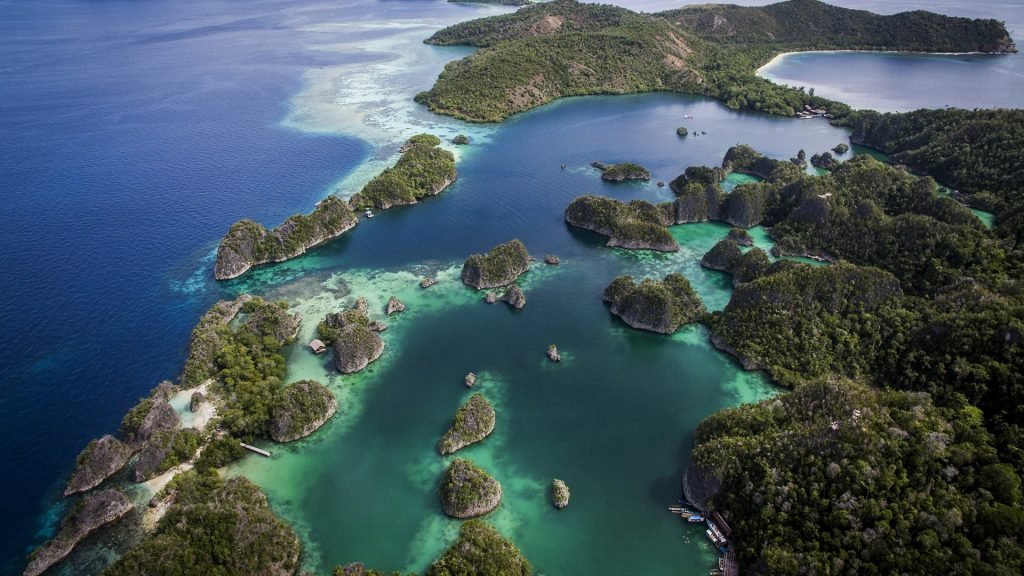 Fam Islands archipelago aerial view, West Papua, Indonesia – Windows ...